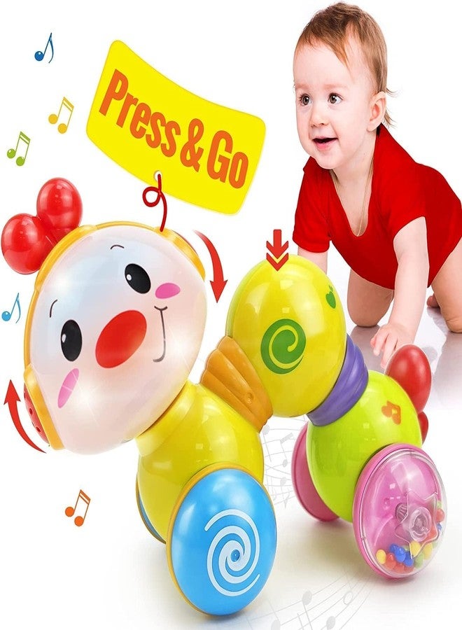 Lefan Baby Toys 6 Months Plus Crawling Toys for 1 2 3 4 5 Year Old Girls Gifts with Music & Light Press & Go Baby Toys 12+ Months 1st Birthday Gifts for Girls Boys (Color May Vary) - Image 1